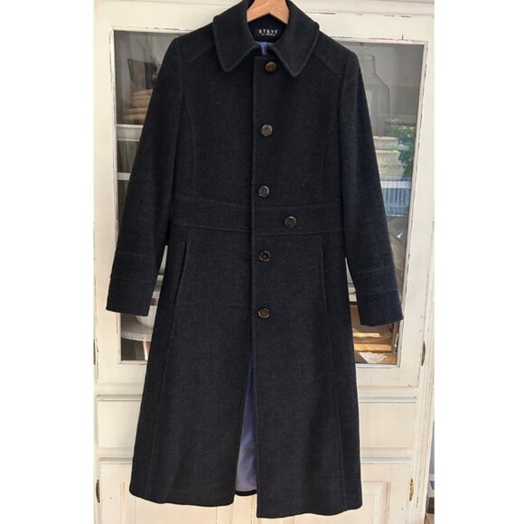 Steve by Searle Wool Coat Sz 2 - Picture 2 of 7